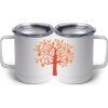 10 oz. White Stainless Steel Coffee Mug Thumbnail