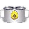 10 oz. White Stainless Steel Coffee Mug Thumbnail