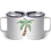 10 oz. White Stainless Steel Coffee Mug Thumbnail