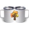10 oz. White Stainless Steel Coffee Mug Thumbnail