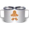 10 oz White Stainless Steel Coffee Mug Thumbnail