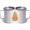 10 oz. White Stainless Steel Coffee Mug Thumbnail