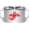 10 oz. White Stainless Steel Coffee Mug Thumbnail