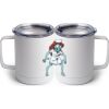 10 oz. White Stainless Steel Coffee Mug Thumbnail