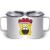 10 oz. White Stainless Steel Coffee Mug Thumbnail