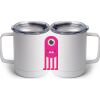 10 oz. White Stainless Steel Coffee Mug Thumbnail