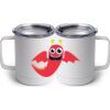 10 oz. White Stainless Steel Coffee Mug Thumbnail