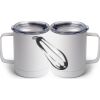 10 oz. White Stainless Steel Coffee Mug Thumbnail