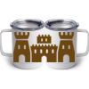 10 oz. White Stainless Steel Coffee Mug Thumbnail