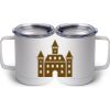 10 oz. White Stainless Steel Coffee Mug Thumbnail