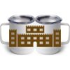 10 oz. White Stainless Steel Coffee Mug Thumbnail