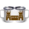 10 oz. White Stainless Steel Coffee Mug Thumbnail