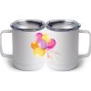 10 oz. White Stainless Steel Coffee Mug Thumbnail