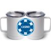 10 oz. White Stainless Steel Coffee Mug Thumbnail