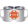 10 oz. White Stainless Steel Coffee Mug Thumbnail