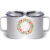 10 oz. White Stainless Steel Coffee Mug Thumbnail