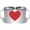 10 oz. White Stainless Steel Coffee Mug Thumbnail