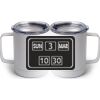 10 oz. White Stainless Steel Coffee Mug Thumbnail