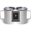 10 oz. White Stainless Steel Coffee Mug Thumbnail