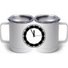 10 oz. White Stainless Steel Coffee Mug Thumbnail