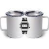 10 oz. White Stainless Steel Coffee Mug Thumbnail