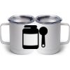 10 oz. White Stainless Steel Coffee Mug Thumbnail