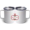 10 oz. White Stainless Steel Coffee Mug Thumbnail
