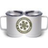 10 oz. White Stainless Steel Coffee Mug Thumbnail