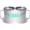 10 oz. White Stainless Steel Coffee Mug Thumbnail