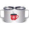 10 oz. White Stainless Steel Coffee Mug Thumbnail