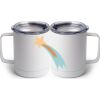 10 oz. White Stainless Steel Coffee Mug Thumbnail