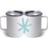 10 oz. White Stainless Steel Coffee Mug Thumbnail