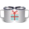 10 oz. White Stainless Steel Coffee Mug Thumbnail