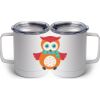 10 oz White Stainless Steel Coffee Mug Thumbnail