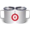 10 oz. White Stainless Steel Coffee Mug Thumbnail