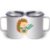 10 oz. White Stainless Steel Coffee Mug Thumbnail