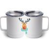 10 oz. White Stainless Steel Coffee Mug Thumbnail