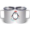 10 oz. White Stainless Steel Coffee Mug Thumbnail