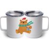10 oz. White Stainless Steel Coffee Mug Thumbnail
