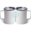 10 oz. White Stainless Steel Coffee Mug Thumbnail