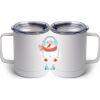 10 oz. White Stainless Steel Coffee Mug Thumbnail