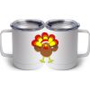 10 oz. White Stainless Steel Coffee Mug Thumbnail
