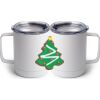 10 oz. White Stainless Steel Coffee Mug Thumbnail