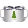 10 oz. White Stainless Steel Coffee Mug Thumbnail