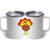 10 oz. White Stainless Steel Coffee Mug Thumbnail