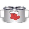 10 oz. White Stainless Steel Coffee Mug Thumbnail