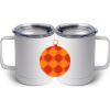 10 oz. White Stainless Steel Coffee Mug Thumbnail