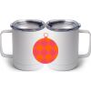 10 oz. White Stainless Steel Coffee Mug Thumbnail