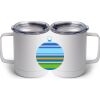10 oz. White Stainless Steel Coffee Mug Thumbnail