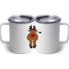 10 oz. White Stainless Steel Coffee Mug Thumbnail